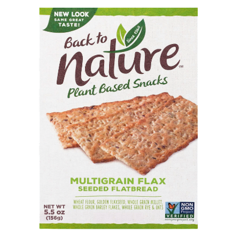 Back to Nature Multigrain Flax Seeded Flatbread Crackers 5.5oz