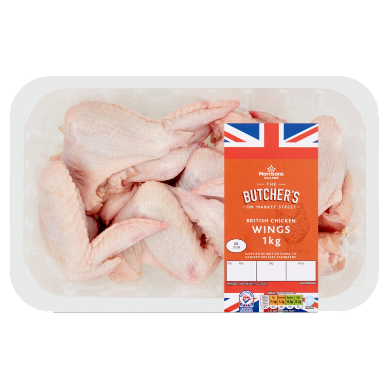 Morrisons British Chicken Wings, 1kg