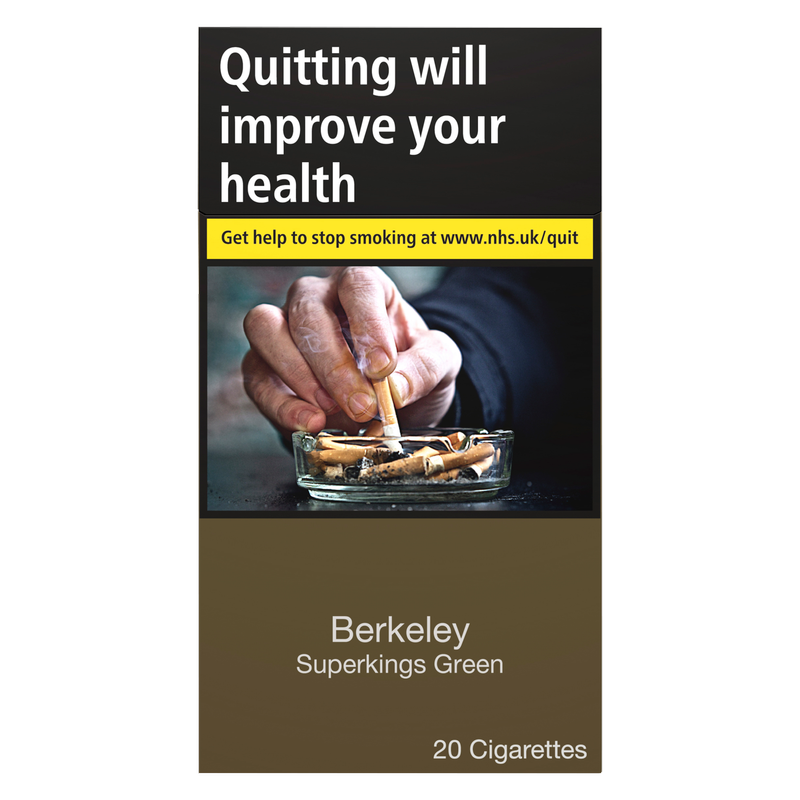 Berkeley Superkings Green Cigarettes, 20pcs