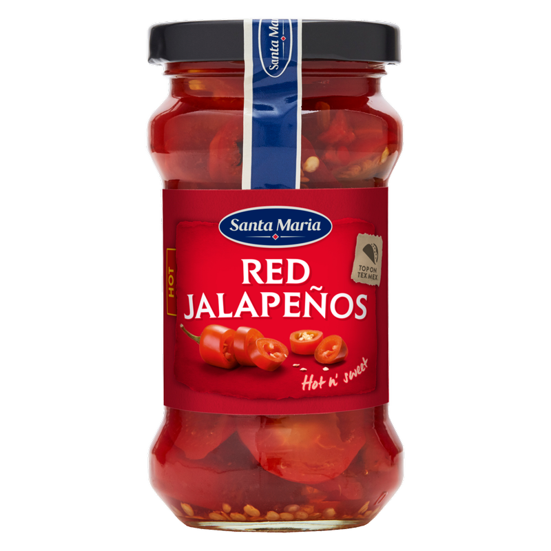 Santa Maria Red Jalapenos Hot, 200g