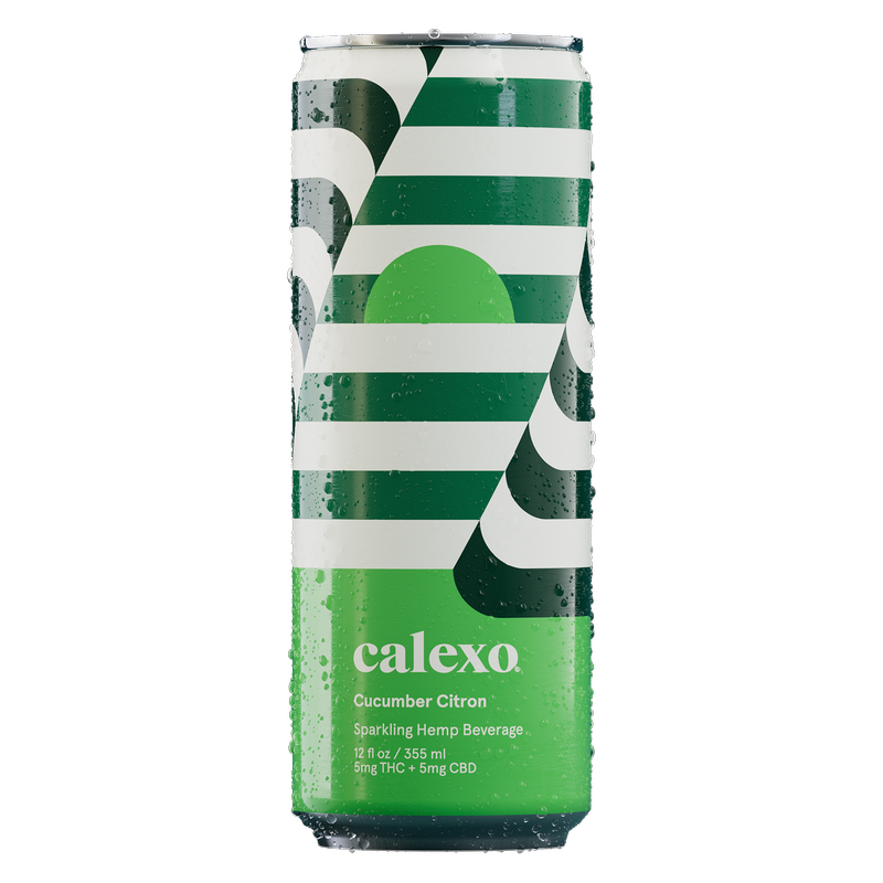 Calexo THC 5mg Cucumber Citron Sparkling  Beverage 4pk 12oz Can