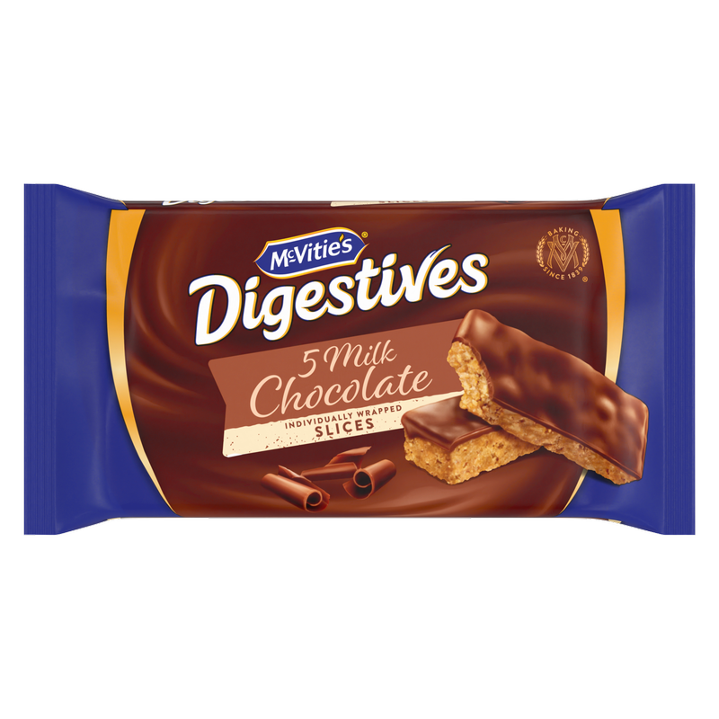 McVitie's Digestives Chocolate Slices, 5pcs