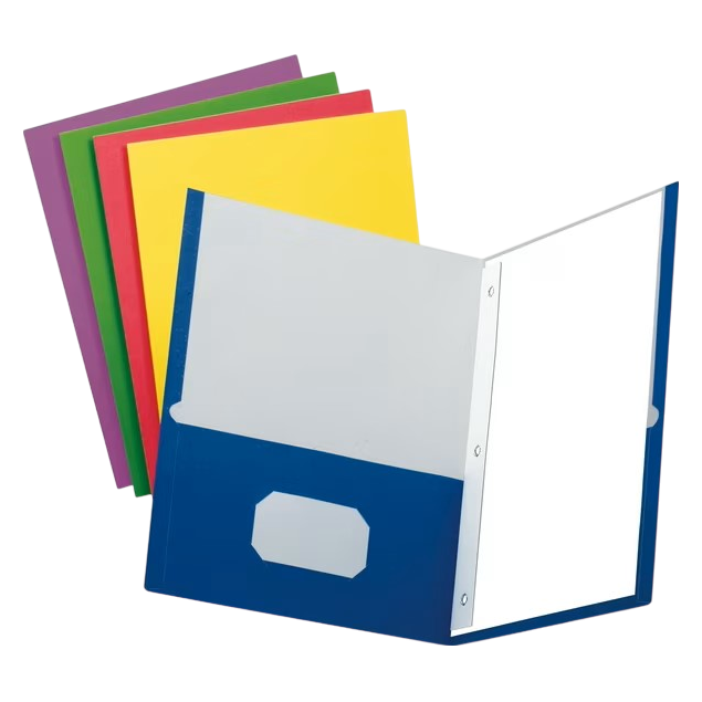 Oxford Twin Pocket Folders with Fasteners