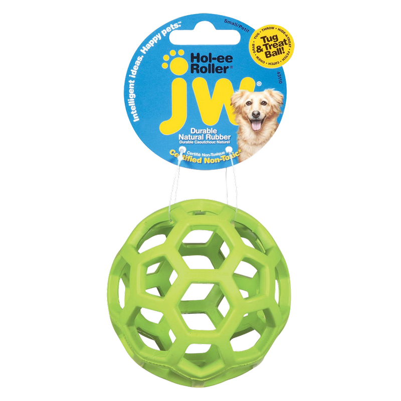 JW Pet Hol-ee Roller Dog Toy Puzzle Ball Medium