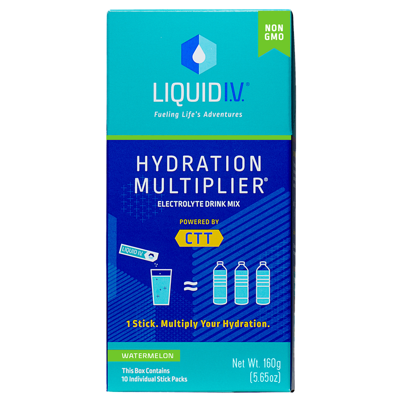 Liquid I.V. Hydration Multiplier Electrolyte Drink Mix Powder Watermelon 10ct Box