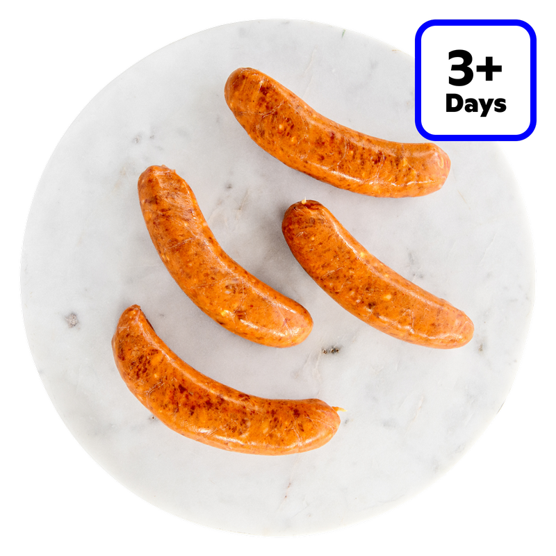 Farmison & Co 4 Louisiana Style Pork & Cheddar Hot Links Sausages, 400g
