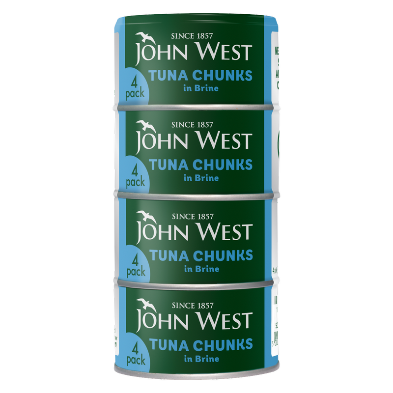 John West Tuna Chunks In Brine, 4 x 125g