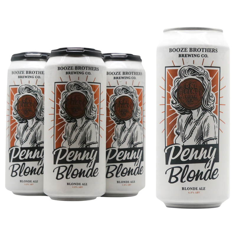 Booze Brothers Penny Blonde Ale 4pk 16oz Can