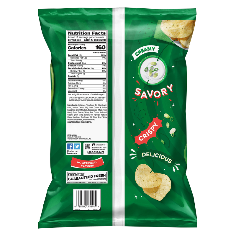 Lay's Sour Cream & Onion Potato Chips 12.5oz