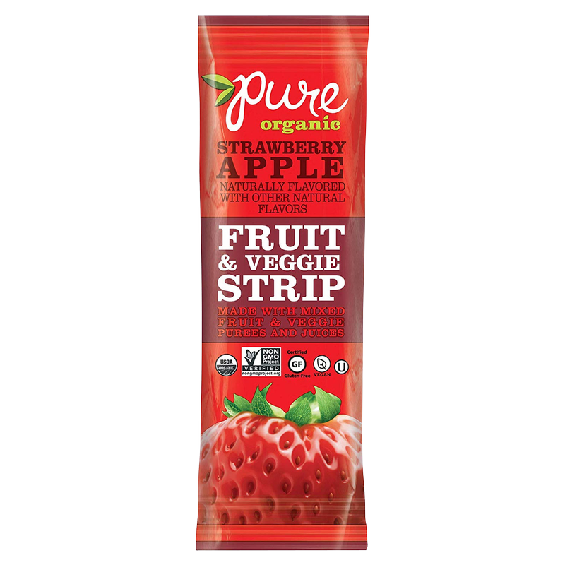 Pure Organic Strawberry Apple Fruit & Veggie Strip .49oz