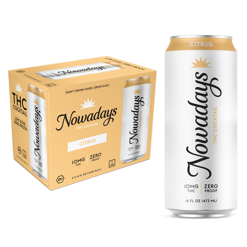 Nowadays Citrus 10MG THC Drink 6pk 16oz Cans