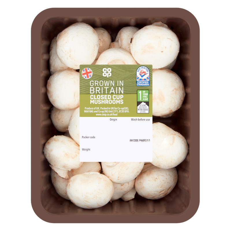 Co-op Closed Cup Mushrooms, 300g