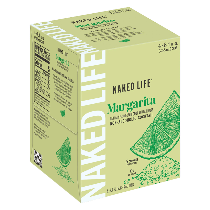 Naked Life Non-Alcoholic Margarita 4pk 8.4oz Can