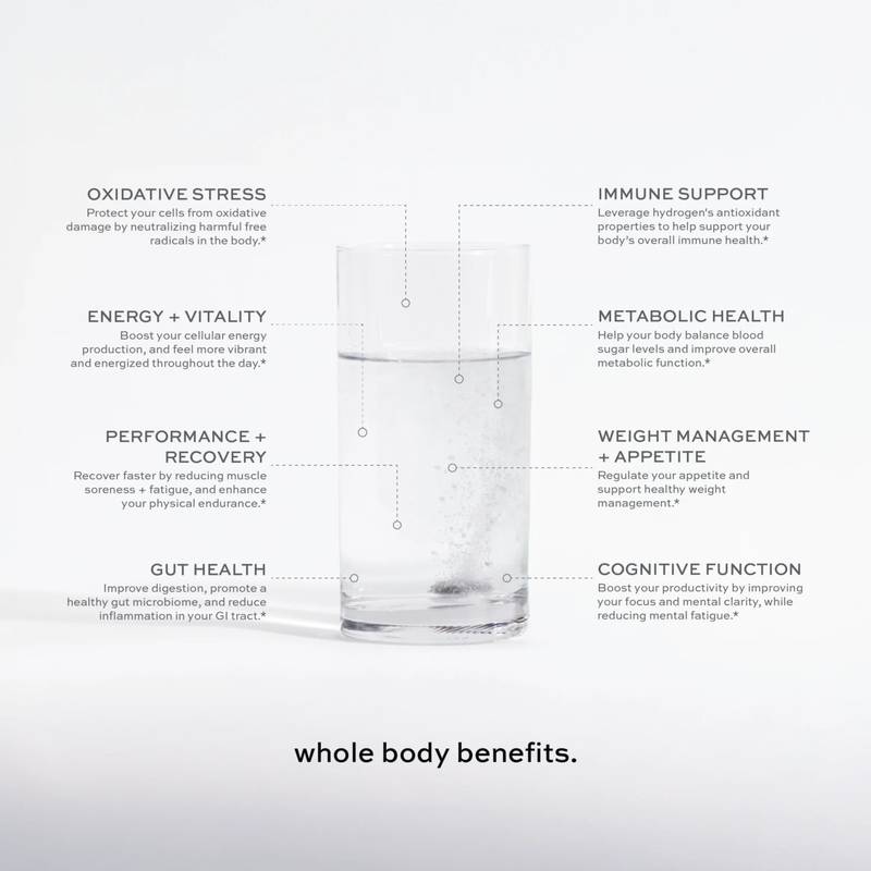 H2Tab Molecular Hydrogen Tablets, Raspberry, 1.6oz