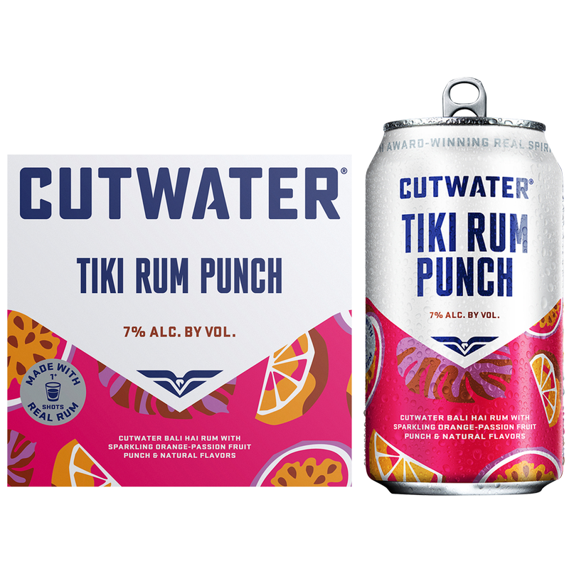 Cutwater Tiki Rum Punch 4pk 200ml