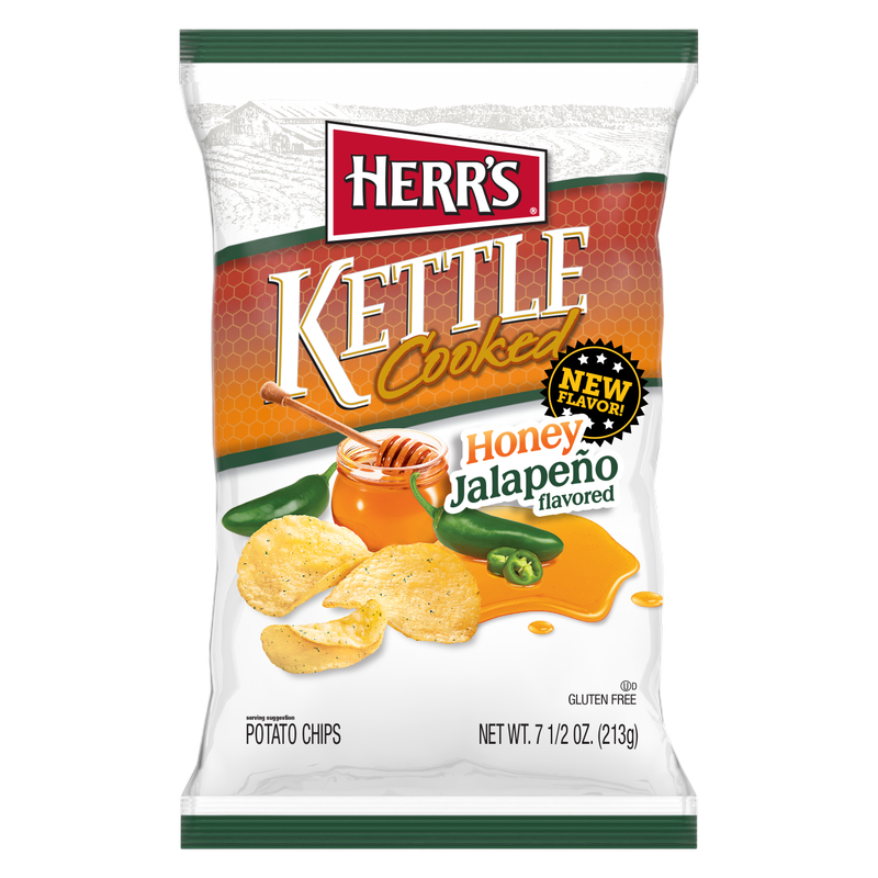 Herr's Honey Jalapeno Kettle, 7.5oz