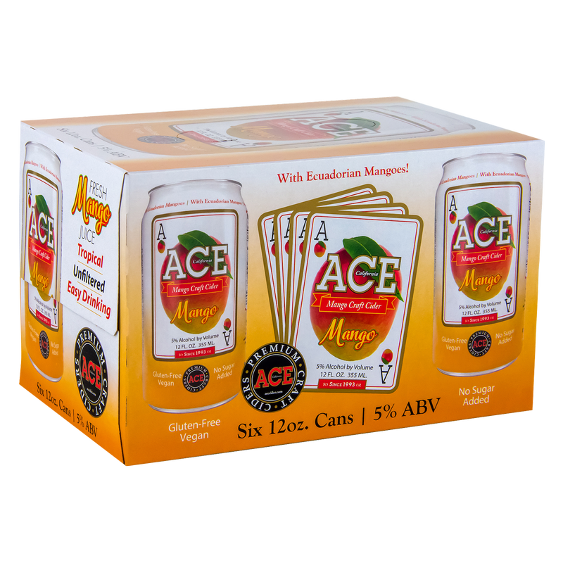 Ace Cider Mango 6pk 12oz 5% abv