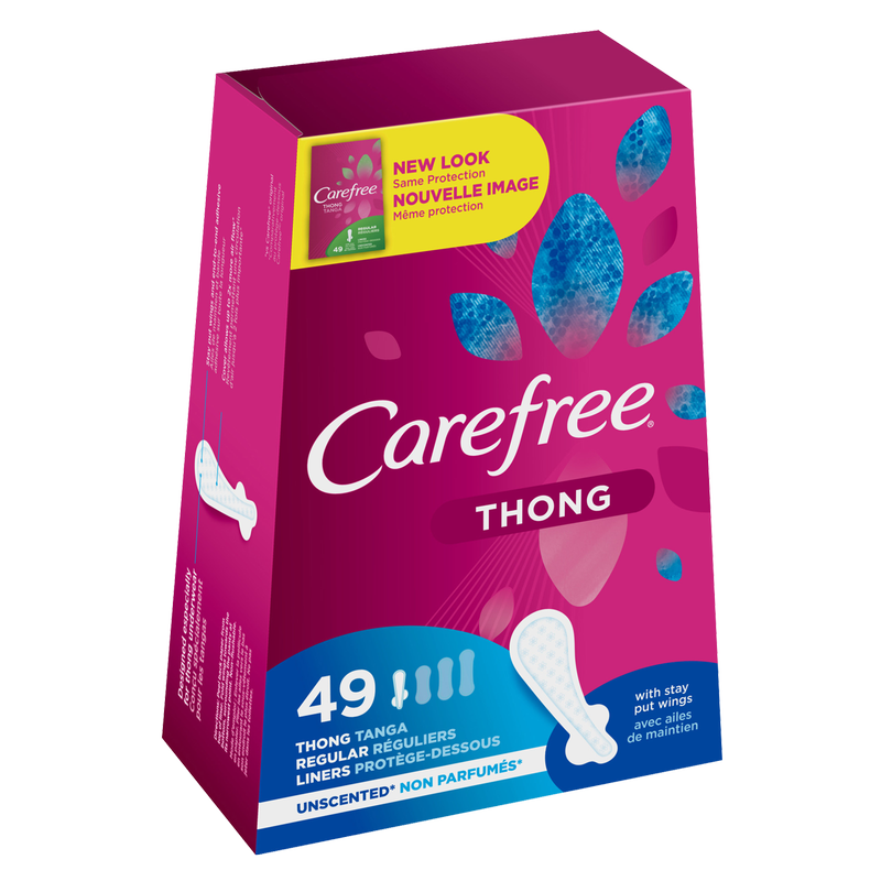 Carefree Thong pantiliners 56 pc. — buy in Ramat Gan for ₪24.90