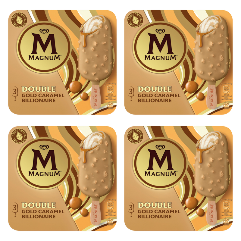Magnum Double Gold Caramel Billionaire Bundle