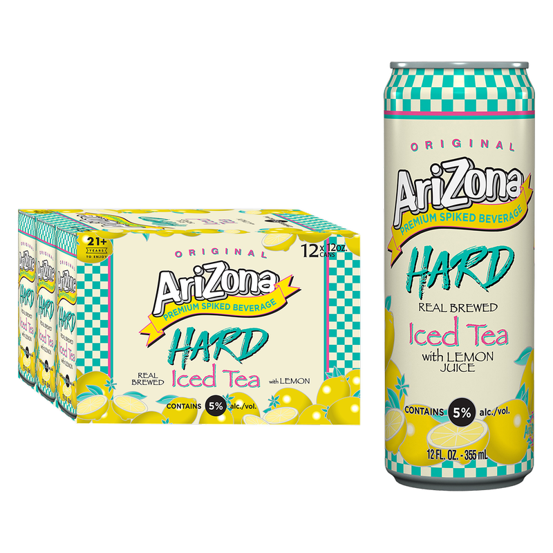 Arizona Hard Lemon Tea 12pk 12oz Cans 5.0% ABV