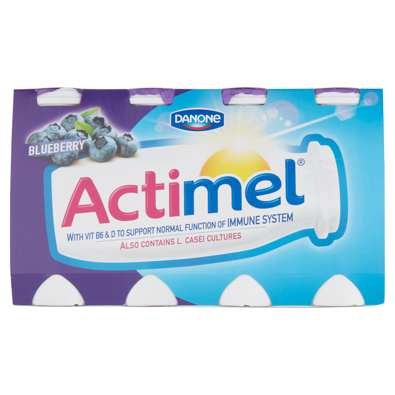 Actimel Blueberry Yogurt Drink, 8pcs