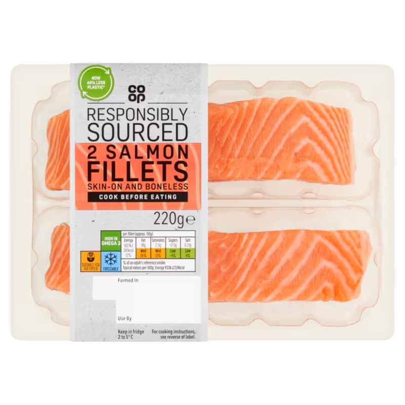 Co-op Salmon Fillets, 220g