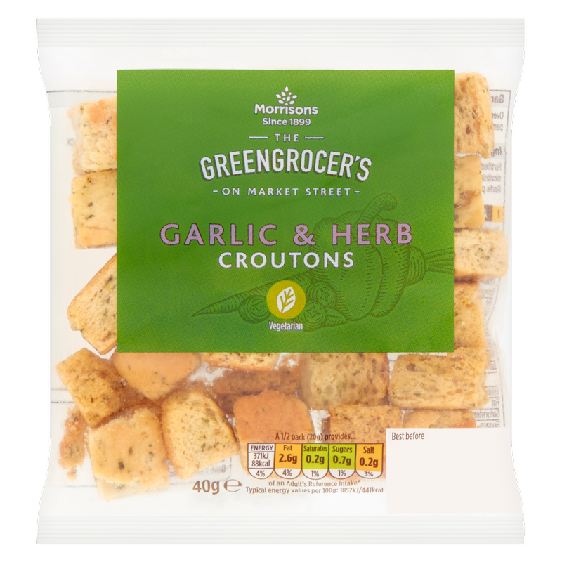 Morrisons Garlic & Herb Croutons, 40g