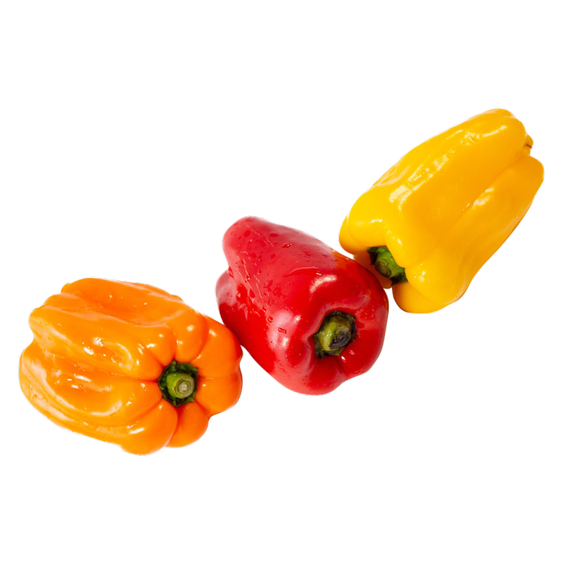 Organic Tri-Color Bell Peppers - 3ct