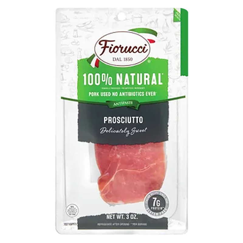 Fiorucci Pre-Sliced All-Natural Prosciutto - 3oz