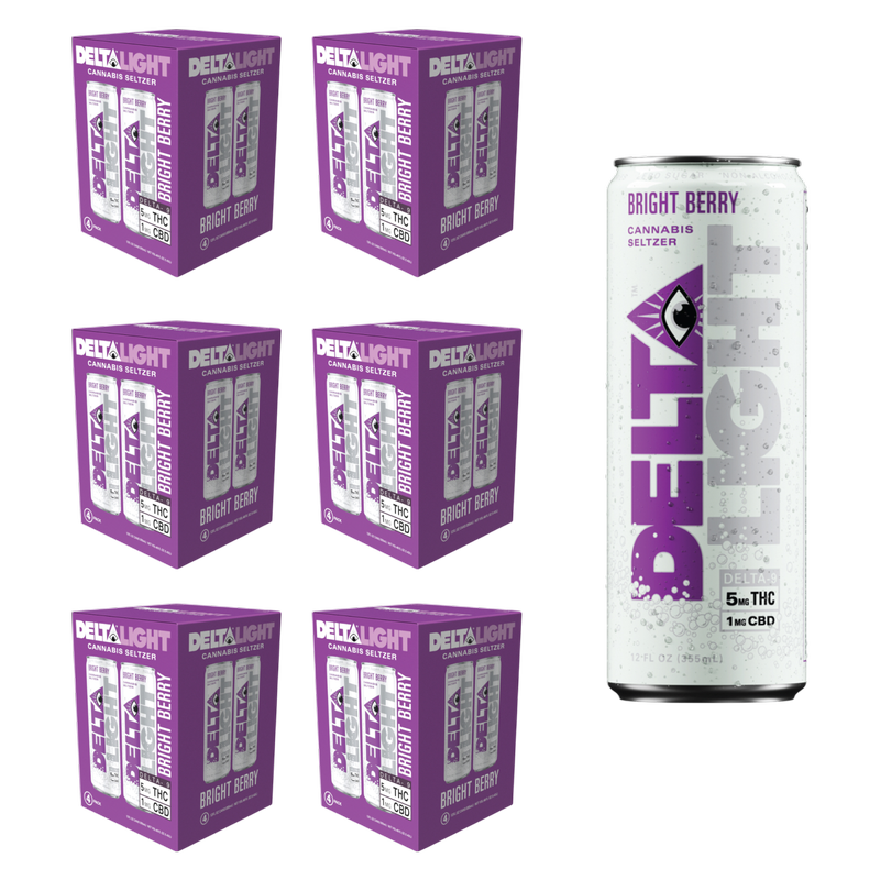 Delta Light 5mg THC Bright Berry Seltzer 24pk 12oz Can
