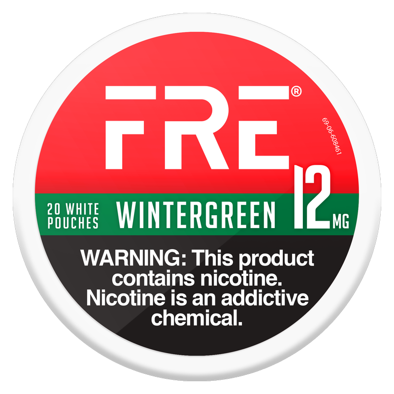 FRE Wintergreen Nicotine Pouches, 12mg
