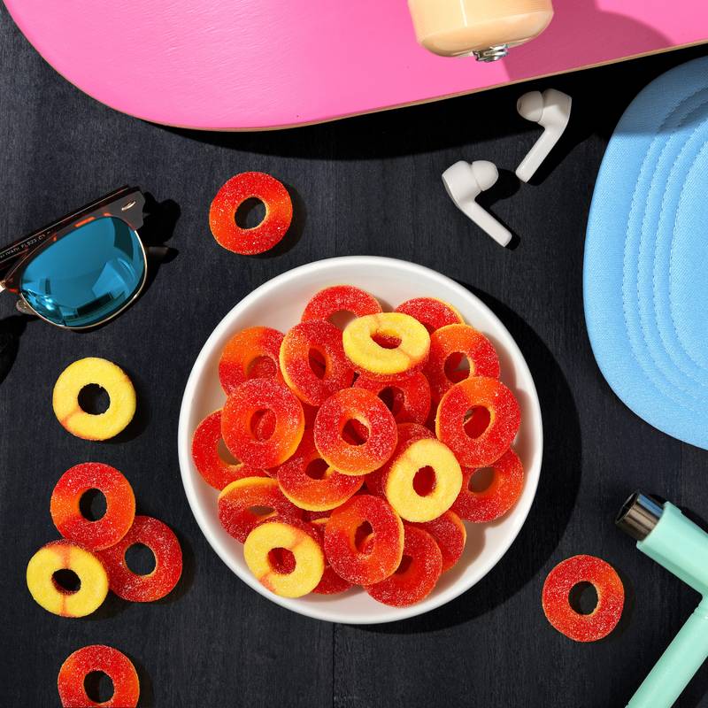 Trolli Peachie Os Gummy Candy 4.25oz