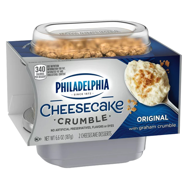 Philadelphia Original Cheesecake Crumble - 2ct/6.6oz