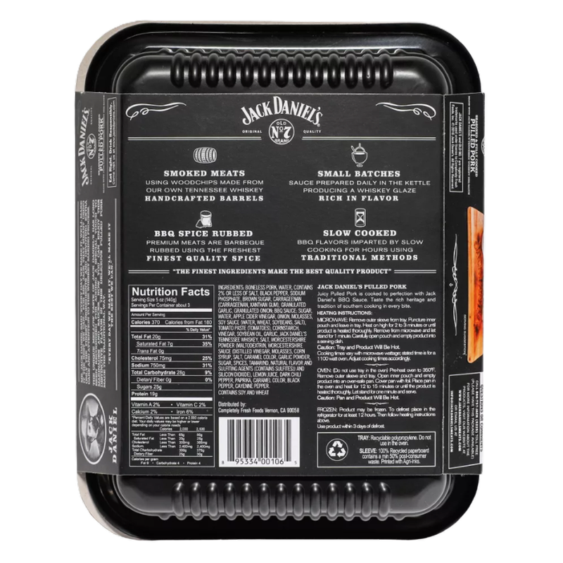 Jack Daniel's Seasoned And Cooked Pulled Pork - 16oz