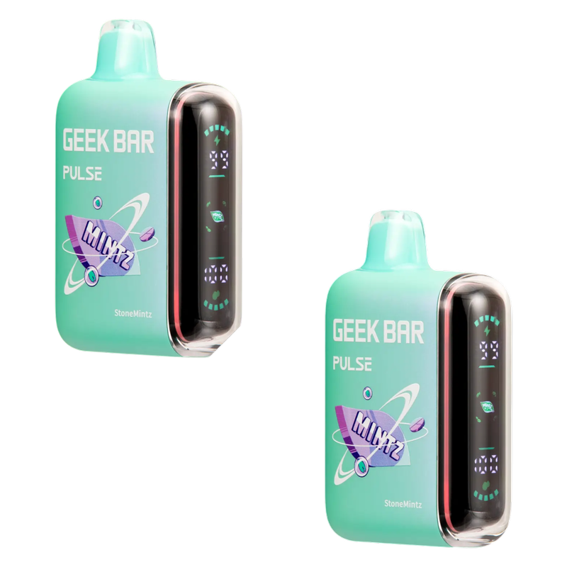 2 Geek Bar Pulse StoneMintz Disposable Vape 15,000 Puffs