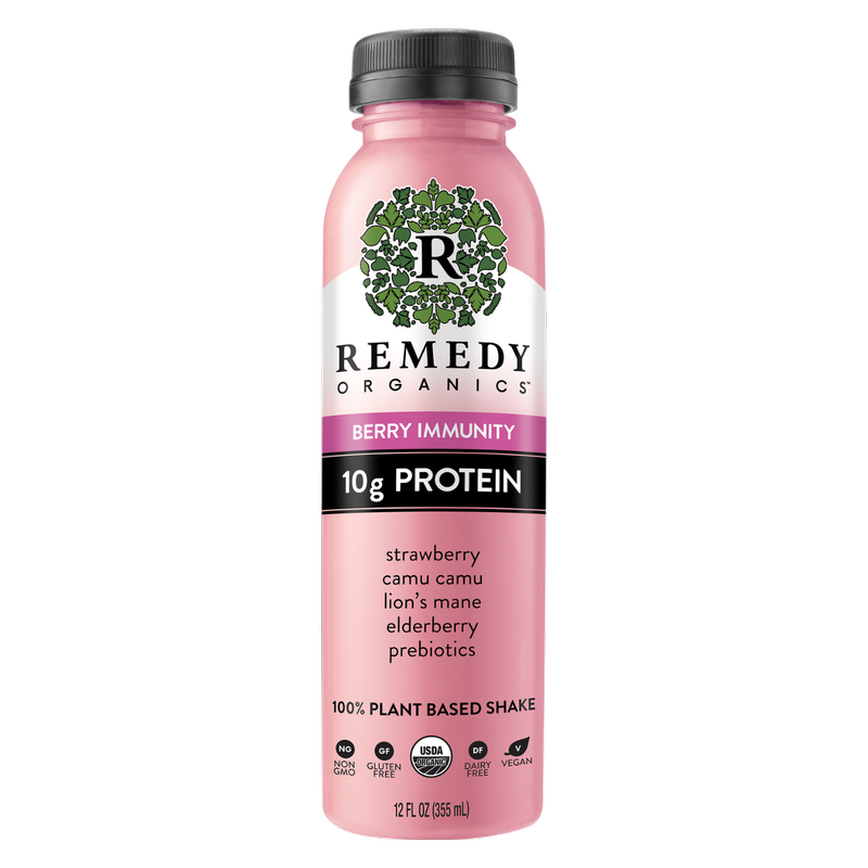 Remedy Organics Berry Immunity Protein Shake 12oz Btl