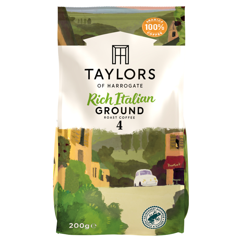 Taylors of Harrogate Rich Italian Roast Ground Coffee, 200g