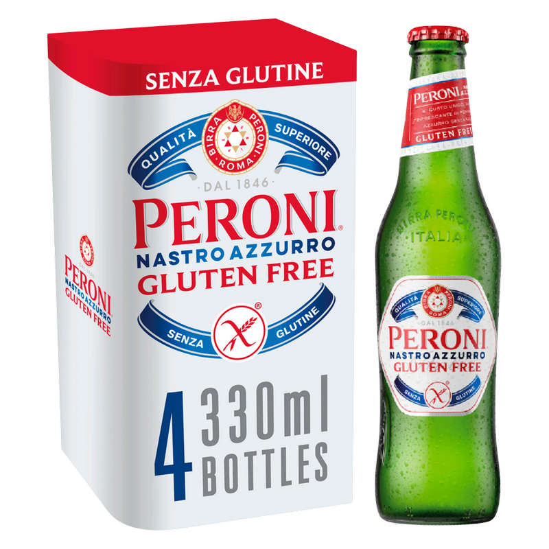 Peroni Nastro Azzurro Gluten Free, 4 x 330ml
