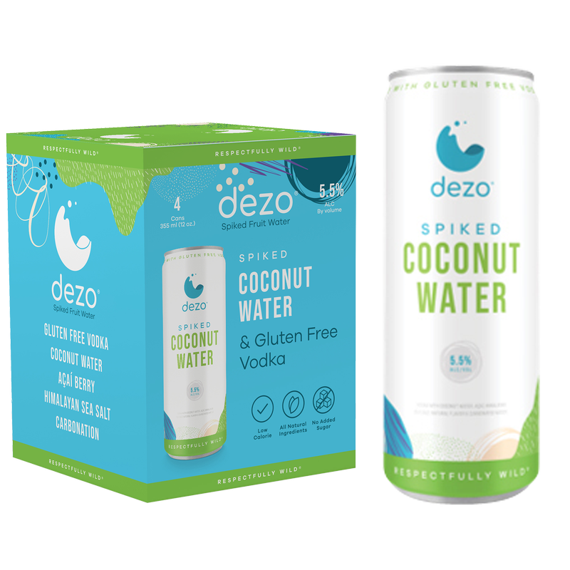 Dezo Spike Coconut Water 4pk 12oz (11 Proof)