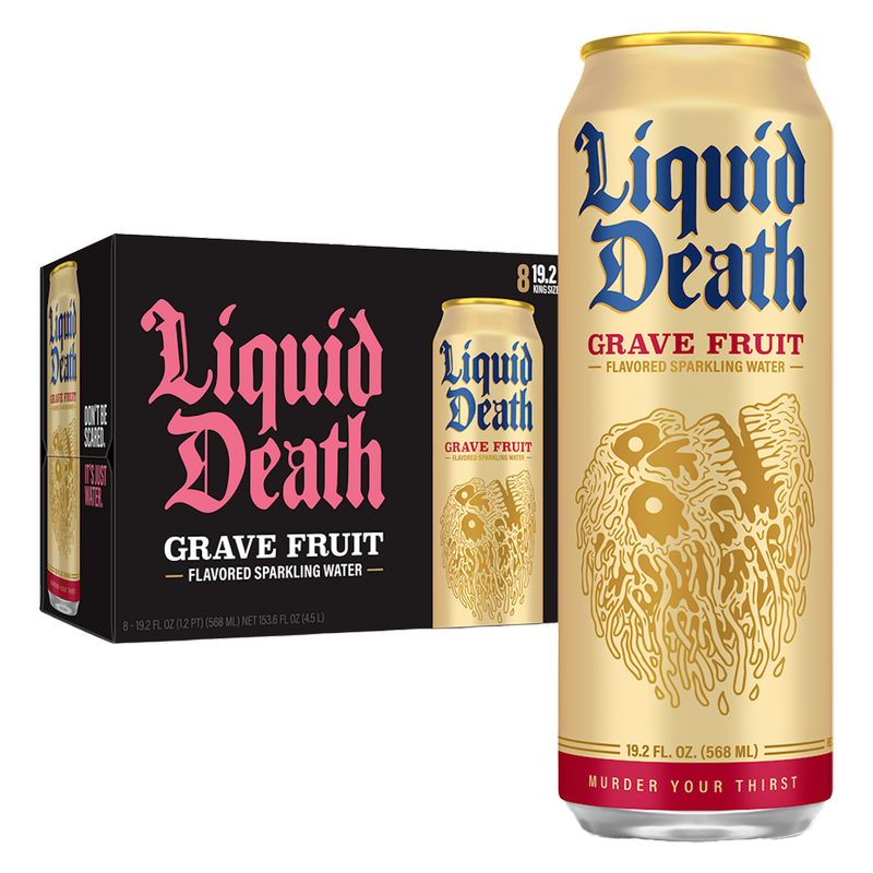 Liquid Death Grave Fruit 8pk 19.2oz Can