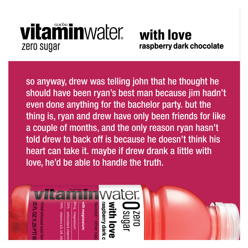 Vitamin Water With Love Zero Sugar 20oz Bottle