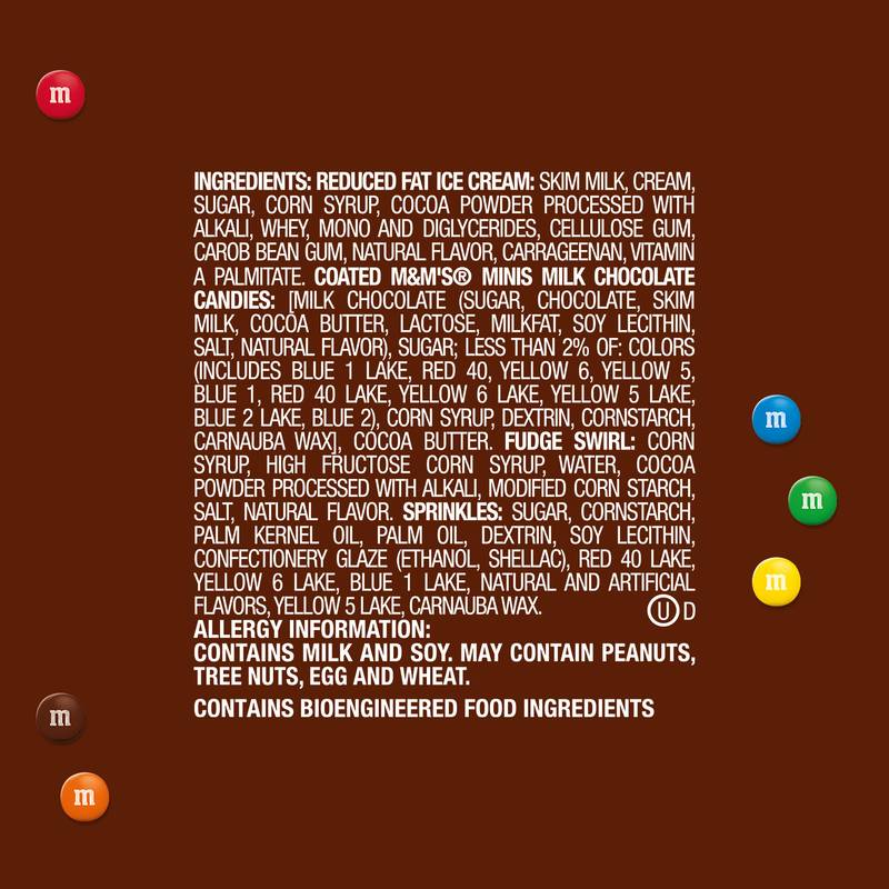 M&M's Chocolate Ice Cream with M&M'S Minis Candies 14oz