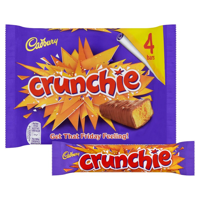 Cadbury Crunchie, 4 x 32g