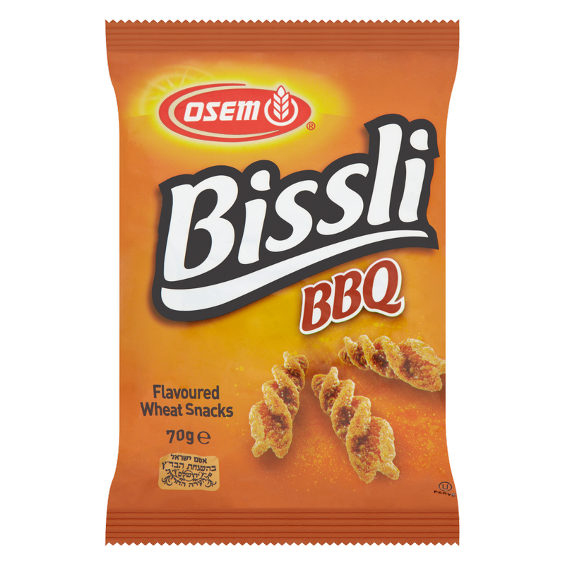 Osem Bissli BBQ Flavoured Wheat Snacks, 70g