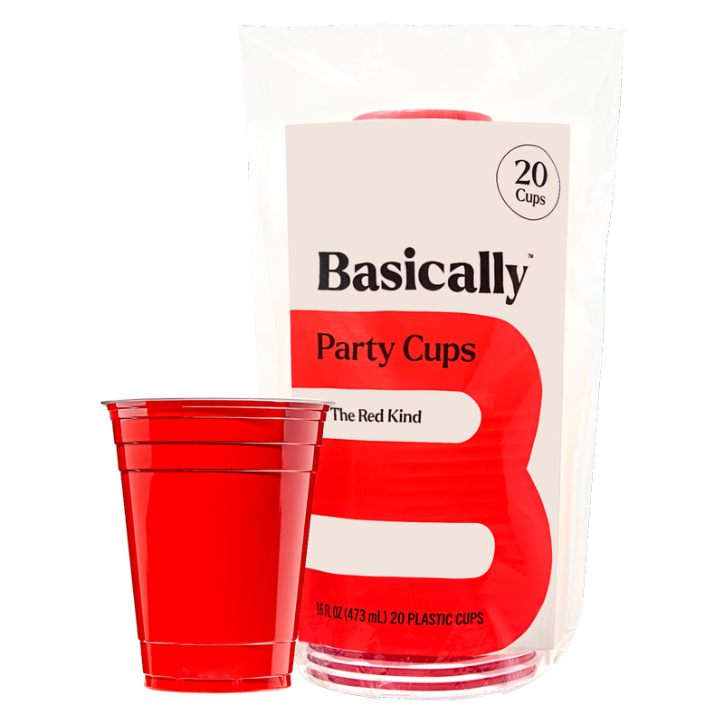 Basically 20ct Red Party Cups