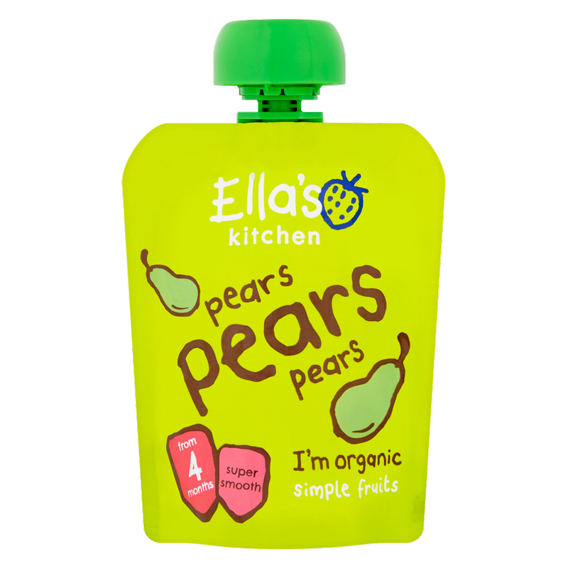 Ella's Kitchen Organic Pears First Tastes Baby Pouch 4m+, 70g