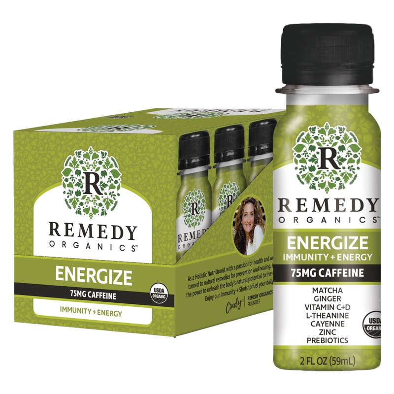 Remedy Organics Wellness Shot Energize 12pk 2oz Bottle- XL