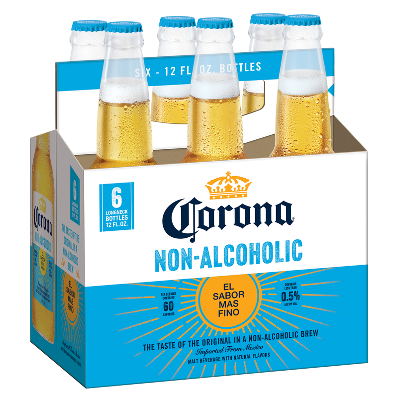 Corona Non-Alcoholic 6pk 12oz Btl 0.5% ABV