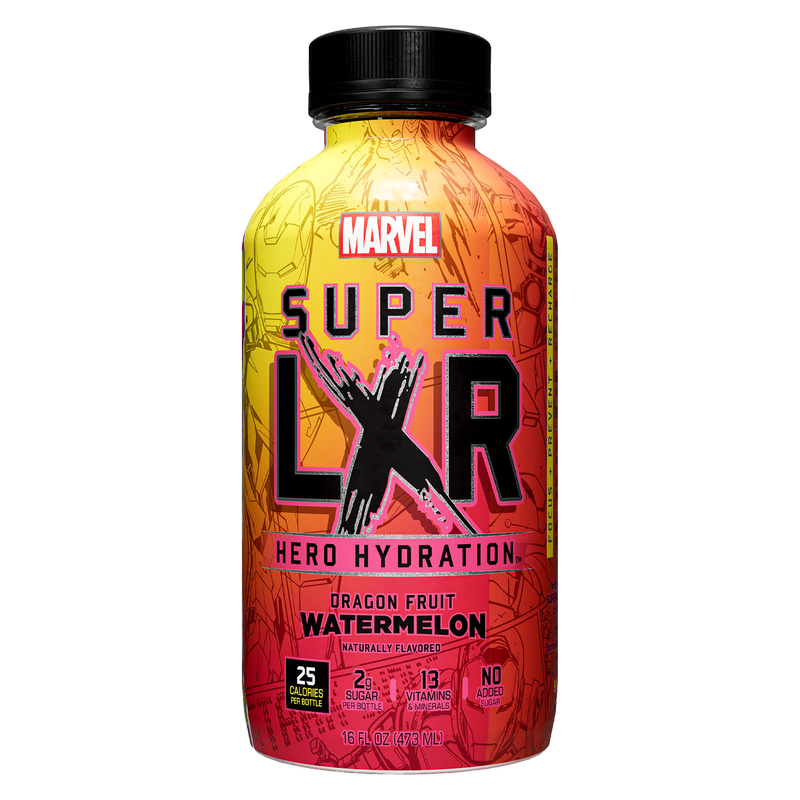 Super LXR Hero Hydration Dragon Fruit Watermelon 16oz
