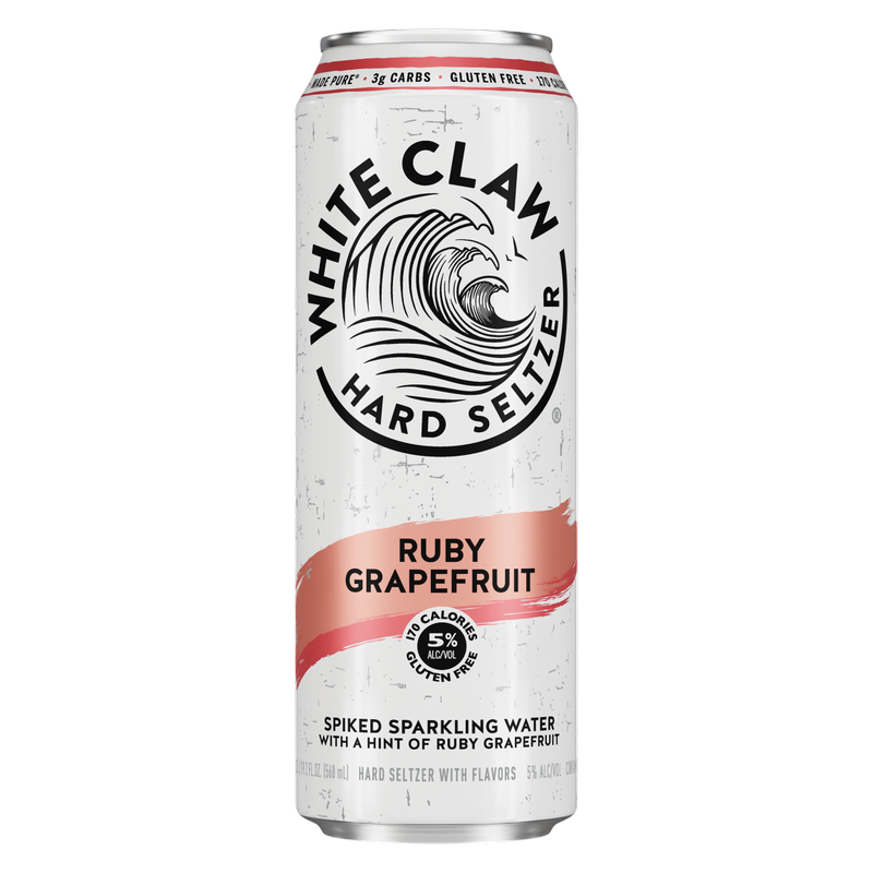 White Claw Ruby Grapefruit Single 19.2oz Can 5% ABV
